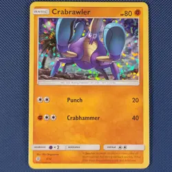 Crabrawler 7/12 - McDonald's Collection 2017 - Promo Holo Pokemon Card - MP - Image 1