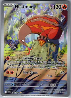 Heatmor - 104/086 SV: White Flare - Pokemon Card - NM - Image 1