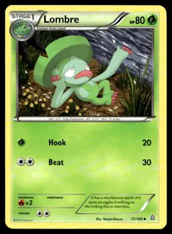 Lombre XY - Primal Clash 11/160 MP Pokemon TCG | Buy 10 Get 10 Free - Image 1