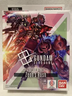 Gundam Card Game Starter Deck ST03 Zeon’s Rush English New Factory Sealed - Image 1