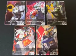 Gundam Card Game Campaign EX Base – Complete Set of 5 Japan - Image 1