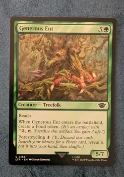 MTG Lord Of The Rings Common GENEROUS ENT NM - Image 1