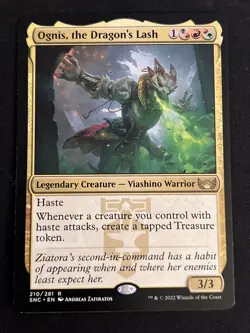 1x Ognis, the Dragon's Lash (210) Streets of New Capenna LP MTG Magic x1 MKE - Image 1