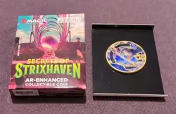 MTG: Secrets Of Strixhaven AR Enhanced Collectible Promo Coin - Force of Will - Image 1