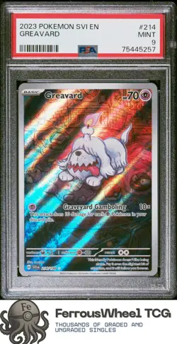 Greavard #214 - 2023 Pokemon Svi En-Scarlet & Violet - PSA 9 - Image 1