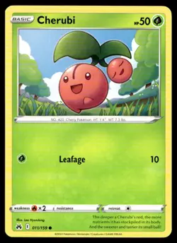 Cherubi Crown Zenith 011/159 MP Pokemon TCG | Buy 10 Get 10 Free - Image 1