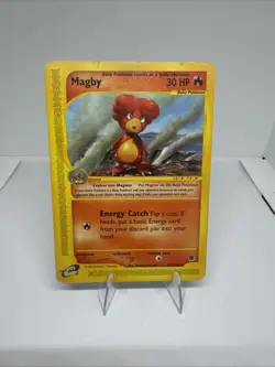 Pokemon TCG Magby 52/165 Non Holo Expedition Base Set LP/MP - Image 1