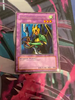 YUGIOH - DRAGONESS THE WICKED KNIGHT - RARE - LOB - LP - UNLIMITED *ORIGINAL - Image 1