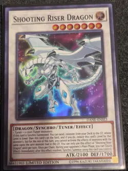 Shooting Riser Dragon DANE-ENSE3 Super Rare Dark Neostorm NM Yugioh - Image 1