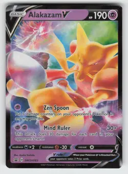 Alakazam V SWSH083 NM Holo SWSD SWSH: Sword & Shield Promo Cards TPO01 - Image 1