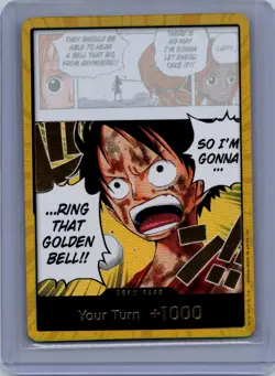 DON!! Card (Luffy) (Gold) Foil DON!! Adventure on Kami's Island NM - Image 1
