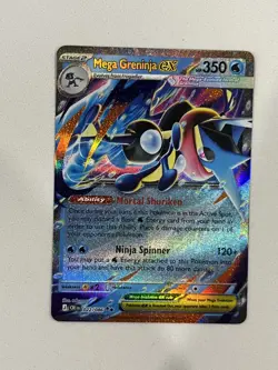 Mega Greninja ex 022/086 Double Rare ME04: Chaos Rising Pokemon - Image 1