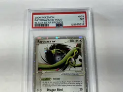 2006 POKEMON BLACK STAR PROMOS #039 RAYQUAZA EX-HOLO PSA 7 - Image 4