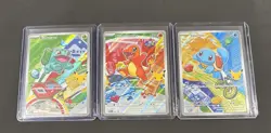 Pokemon First Partner Illustration Collection Series 1 Kanto Gen 1 Starter Set - Image 1