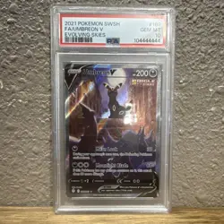 2021 Pokemon Umbreon V Alt Art Full Art Holo 189/203 Evolving Skies PSA 10 EN - Image 1