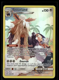 Stoutland 248/236 Cosmic Eclipse Secret Rare Pokemon - Image 1