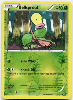 Bellsprout 1/111 Common Furious Fists Pokemon Reverse Holo Lightly Played - Image 1