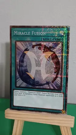 2025 Yugioh Miracle Fusion Spell Card MP25-EN021 Prismatic Secret Rare - Image 3