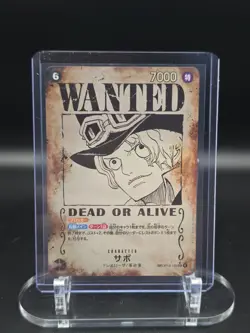 Sabo WANTED SP OP13-120 SEC Parallel Carrying on His Will ONE PIECE Japanese NM - Image 1