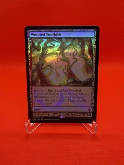 Wooded Foothills - Foil Handmade Playtesting Card! - Image 1