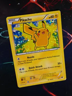 HP Pokemon (Holo) PIKACHU Card 2014 MCDONALD'S COLLECTION Set #5/12 Foil Promo - Image 1