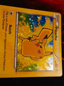 HP Pokemon (Holo) PIKACHU Card 2014 MCDONALD'S COLLECTION Set #5/12 Foil Promo - Image 2