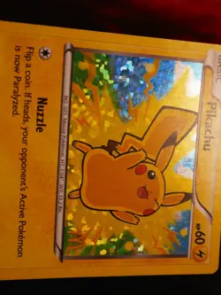 HP Pokemon (Holo) PIKACHU Card 2014 MCDONALD'S COLLECTION Set #5/12 Foil Promo - Image 3