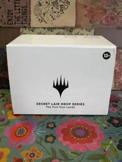 MTG SECRET LAIR FULL TEXT LANDS SEALED NON FOIL - Image 1