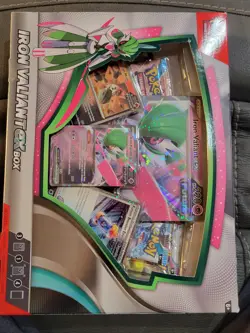Pokemon TCG Iron Valiant ex Box Factory Sealed Display with 4 Booster Packs - Image 2