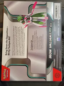 Pokemon TCG Iron Valiant ex Box Factory Sealed Display with 4 Booster Packs - Image 3