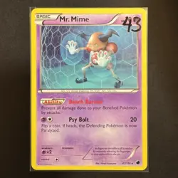 Mr. Mime - 47/116 - Plasma Freeze - Pokemon - Rare - Played - Image 3