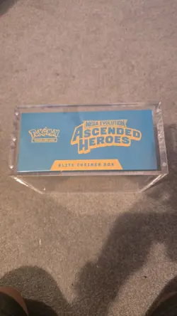 Pokemon TCG Ascended Hero’s ETB Elite Trainer Box sealed WITH acrylic case!! - Image 5