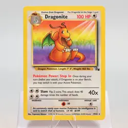 Pokemon TCG - Dragonite 19/62 Fossil Rare WOTC - NM - Image 2