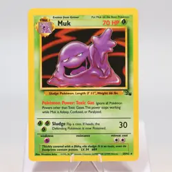 Pokemon TCG - Muk 28/62 Fossil Rare WOTC - NM - Image 2