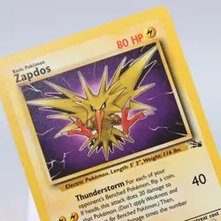 Pokemon TCG - Zapdos 30/62 Fossil Rare WOTC - NM/M - Image 1