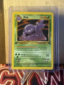Pokemon - Muk 28/62 Fossil Regular - 1st Edition! - Image 2