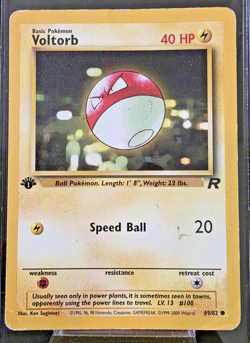 Voltorb 1st Edition Team Rocket Non Holo 69/82 HP Pokemon TCG - Image 1