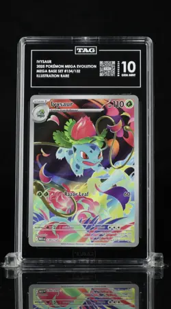 2025 POKEMON MEG EN-MEGA EVOLUTION ILLUSTRATION RARE #134 IVYSAUR TAG 10 - Image 1