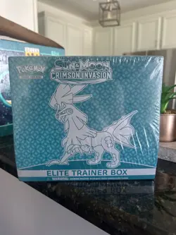 Pokemon SUN AND MOON CRIMSON INVASION Elite Trainer Box ETB New SEALED - Image 1