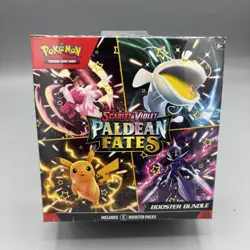 NEW Pokemon TCG Scarlet & Violet Paldean Fates Booster Bundle SEALED IN HAND - Image 2