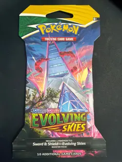Nintendo Pokemon TCG Sword & Shield Evolving Skies hanger blister Booster Pack 820650808777 - Image 1