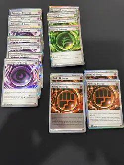 Pokemon Perfect Order Special Energy Lot: Telepathic Growing, Rocky Energy NM - Image 2