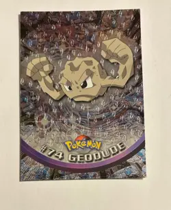 Pokemon Card Topps Chrome Holo Textured Foil Geodude #74 - Image 1