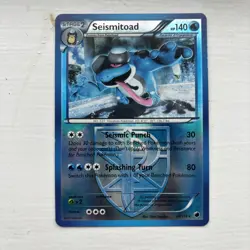 Pokemon Card Seismitoad Plasma Freeze Reverse Holo Rare 26/116 Near Mint - Image 1