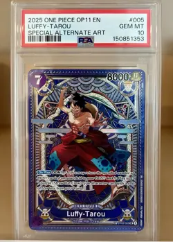 Luffy-Tarou SP Alt Art OP11 2025 One Piece Card Straw Hat Crew PSA 10 GEM MINT - Image 1