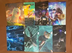 MTG Final Fantasy LAWSON Limited Clear file All 8 type set complete Japan NEW - Image 1