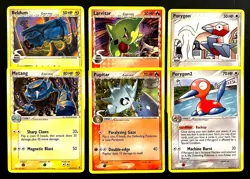 Pokemon TCG Metang, Pupitar, Porygon2, +3 (Lot of 6) EX Delta Species 2005 - Image 1