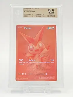 2025 POKEMON WHITE FLARE #172 VICTINI BWR BGS 9.5 - Image 1