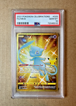 2021 Pokemon Celebrations #025 Full Art/Mew PSA 10 - Image 1