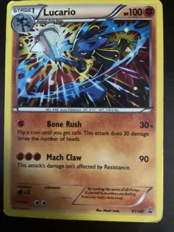 Pokemon TCG Lucario XY XY140 Holo Promo Cosmos Holo Rare Promo - Image 1